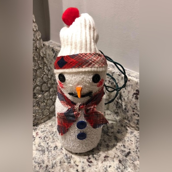 Country Sock Snowman ⛄️ Light - Picture 3 of 4